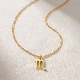 Scorpio Zodiac Necklace | Star Sign Pendant, Gold & Silver