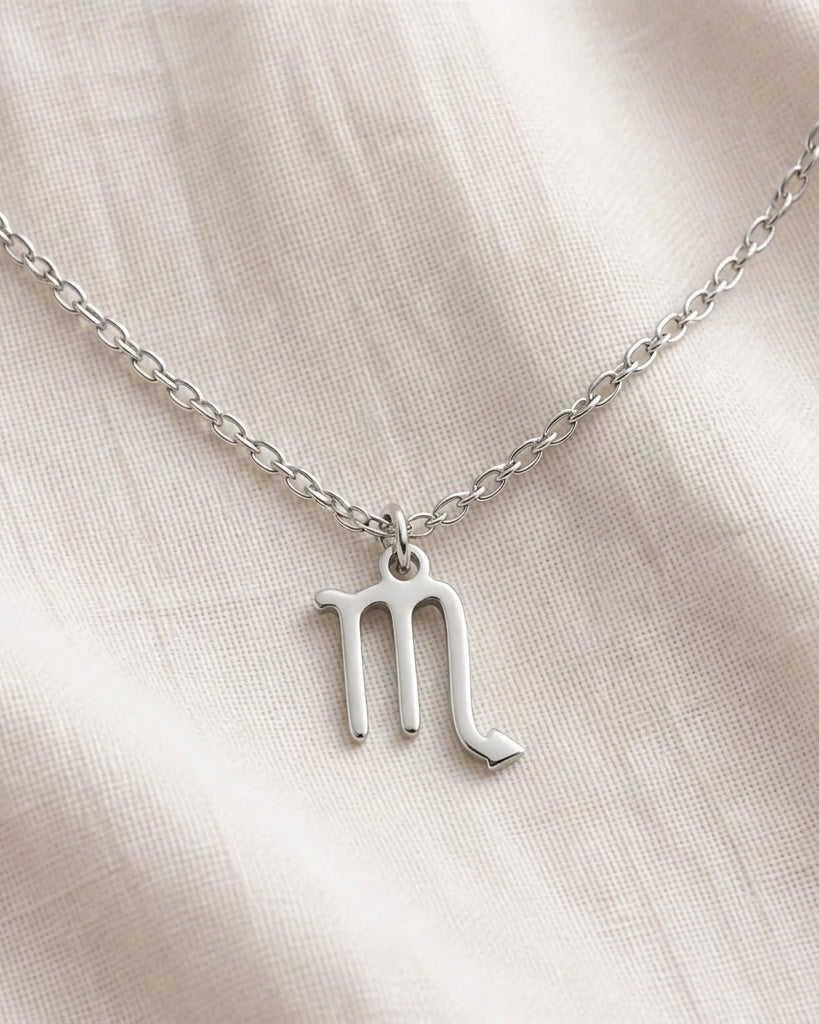 Scorpio Zodiac Necklace | Star Sign Pendant, Gold & Silver