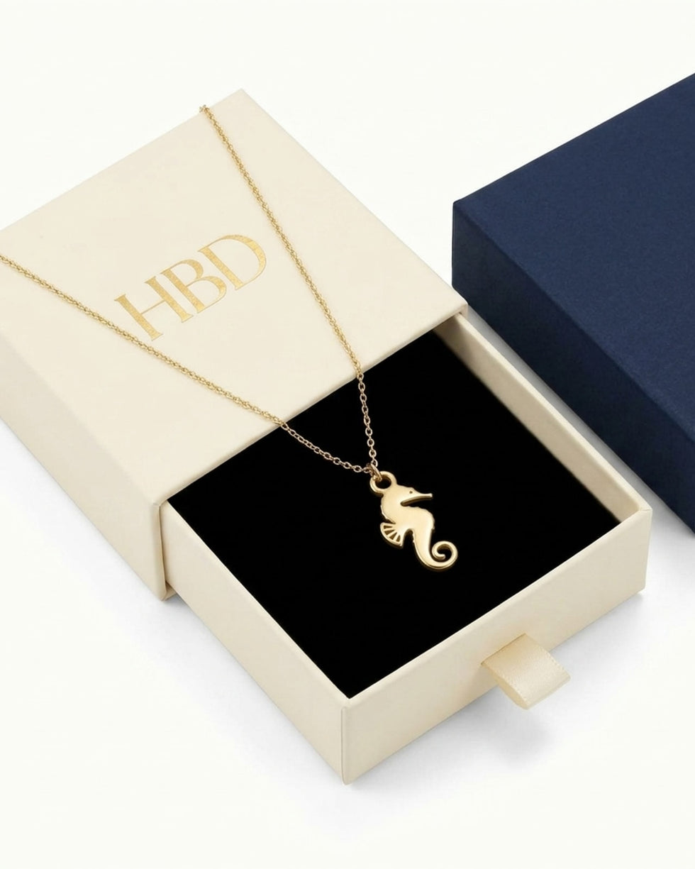 Seahorse Charm Necklace & Bracelet