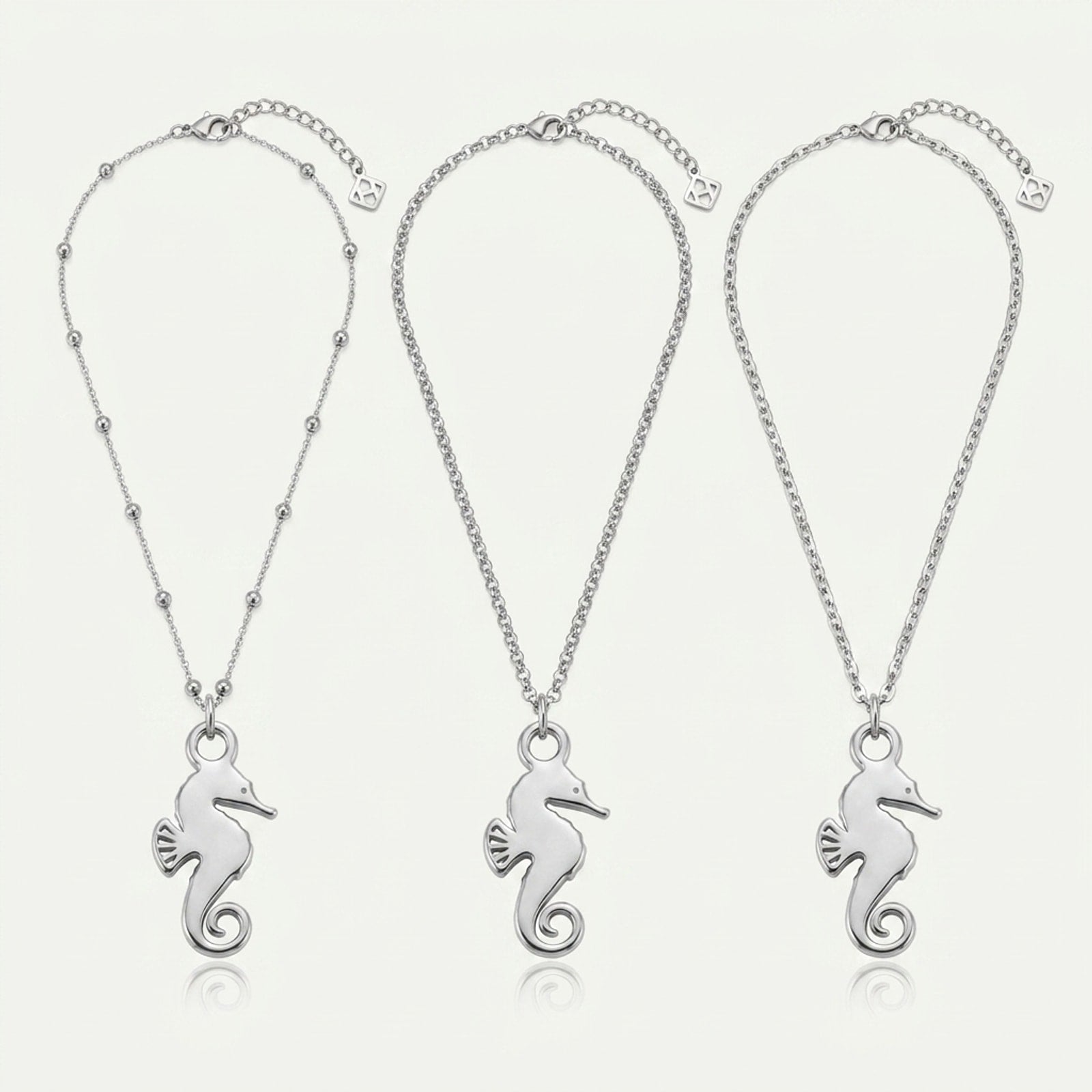 Seahorse Charm Necklace & Bracelet