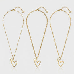 Signature Heart Charm Necklace & Bracelet