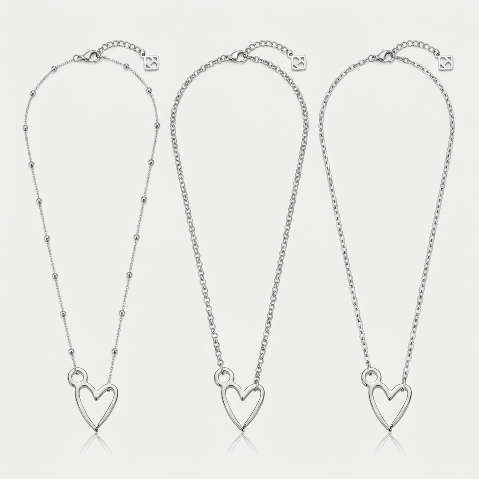 Signature Heart Charm Necklace & Bracelet