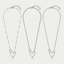 Signature Heart Charm Necklace & Bracelet
