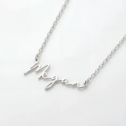 Custom Kids Name Necklace – Personalised Children’s Jewellery in Gold or Silver – Font2