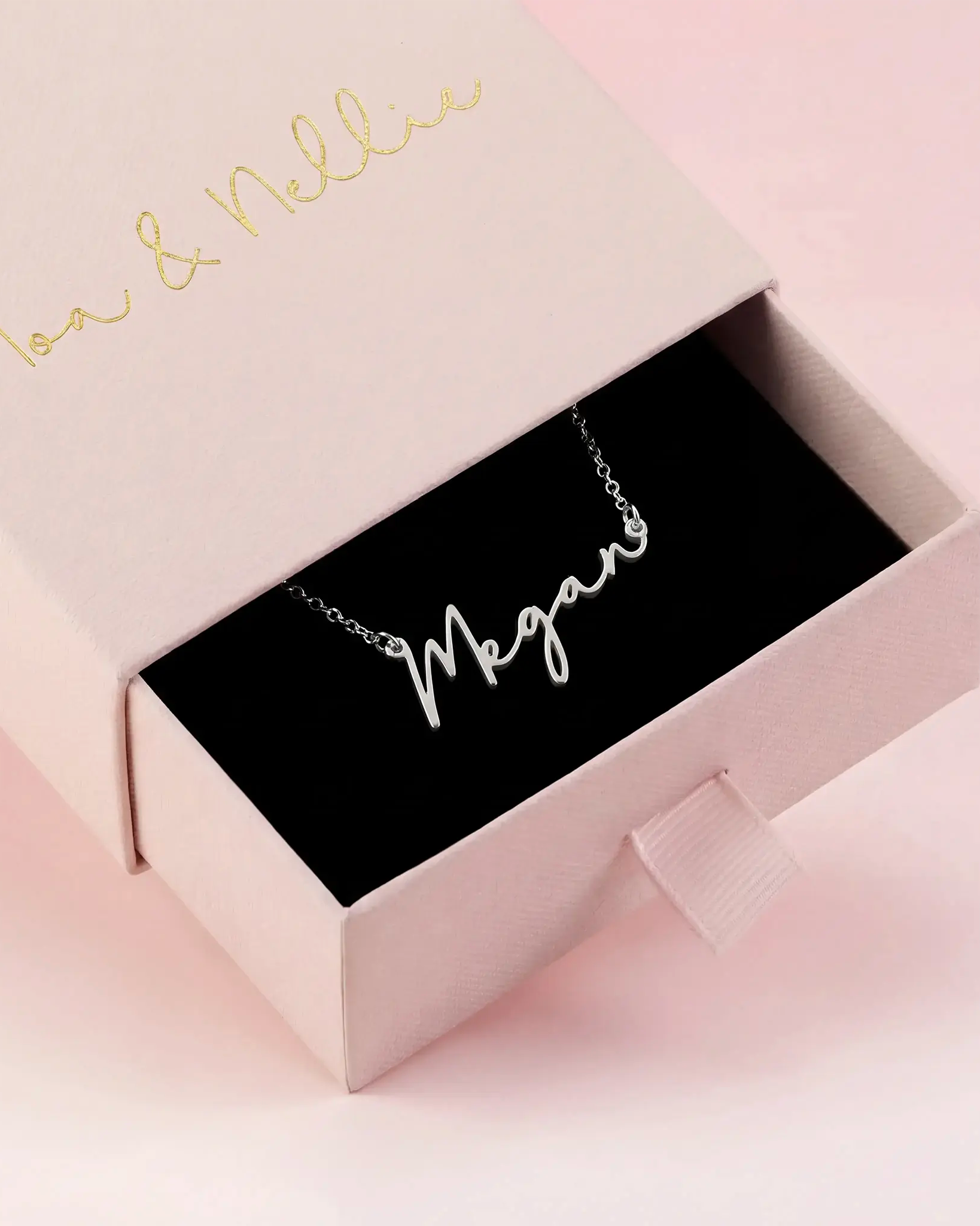 Kids Name Necklace – Personalised Children’s Jewellery in Silver or Gold – Font3