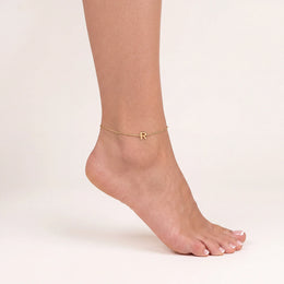 Initial Anklet | Personalised Letter | HBD