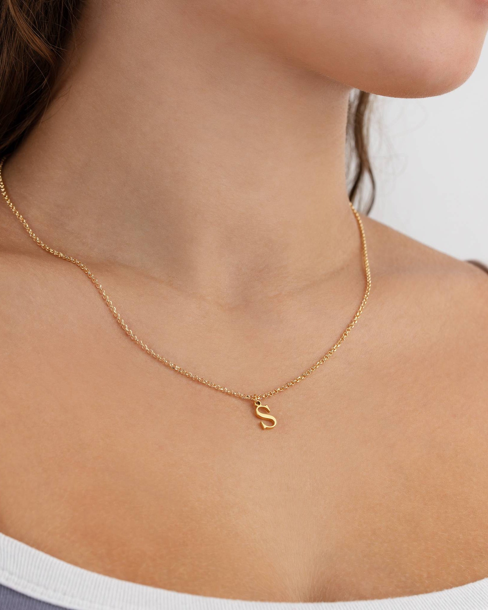 Personalised Initial Necklace | Gold, Silver & Vermeil | HBD