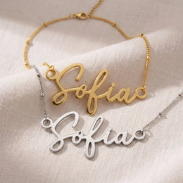Sofia Name Necklace | 18ct Gold, Silver & Vermeil | Ready to Ship