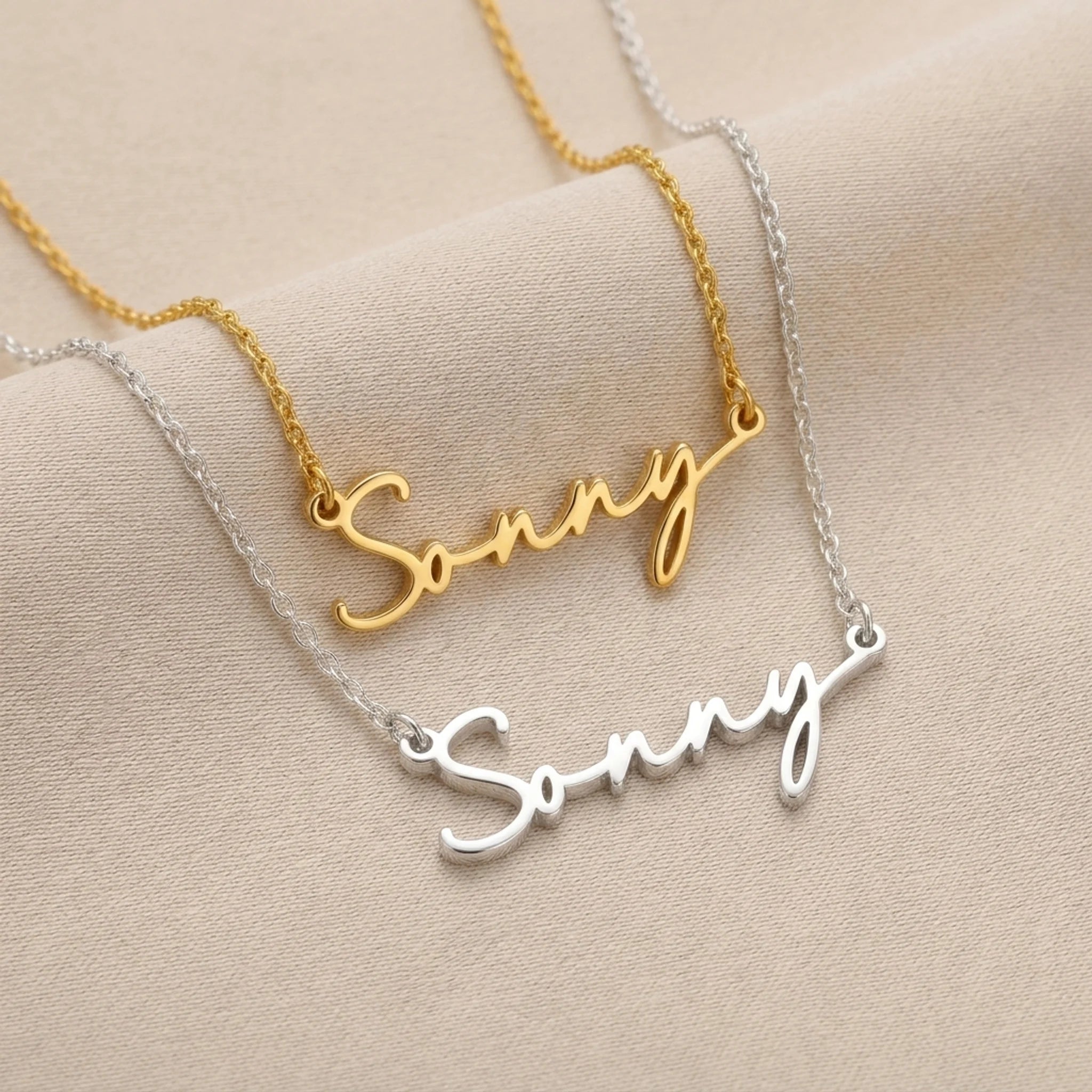 Sonny Name Necklace | 18ct Gold, Silver & Vermeil | Ready to Ship