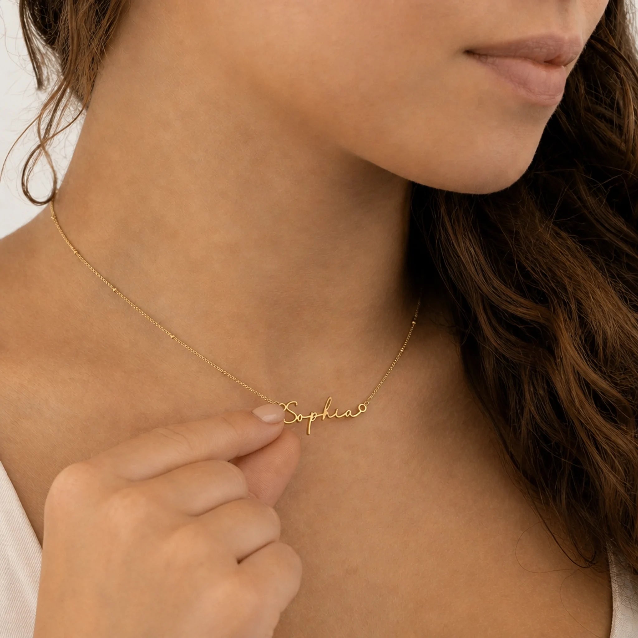 Sophia Name Necklace | 18ct Gold, Silver & Vermeil | Ready to Ship