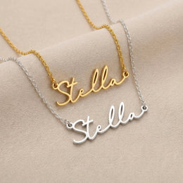 Stella Name Necklace | 18ct Gold, Silver & Vermeil | Ready to Ship