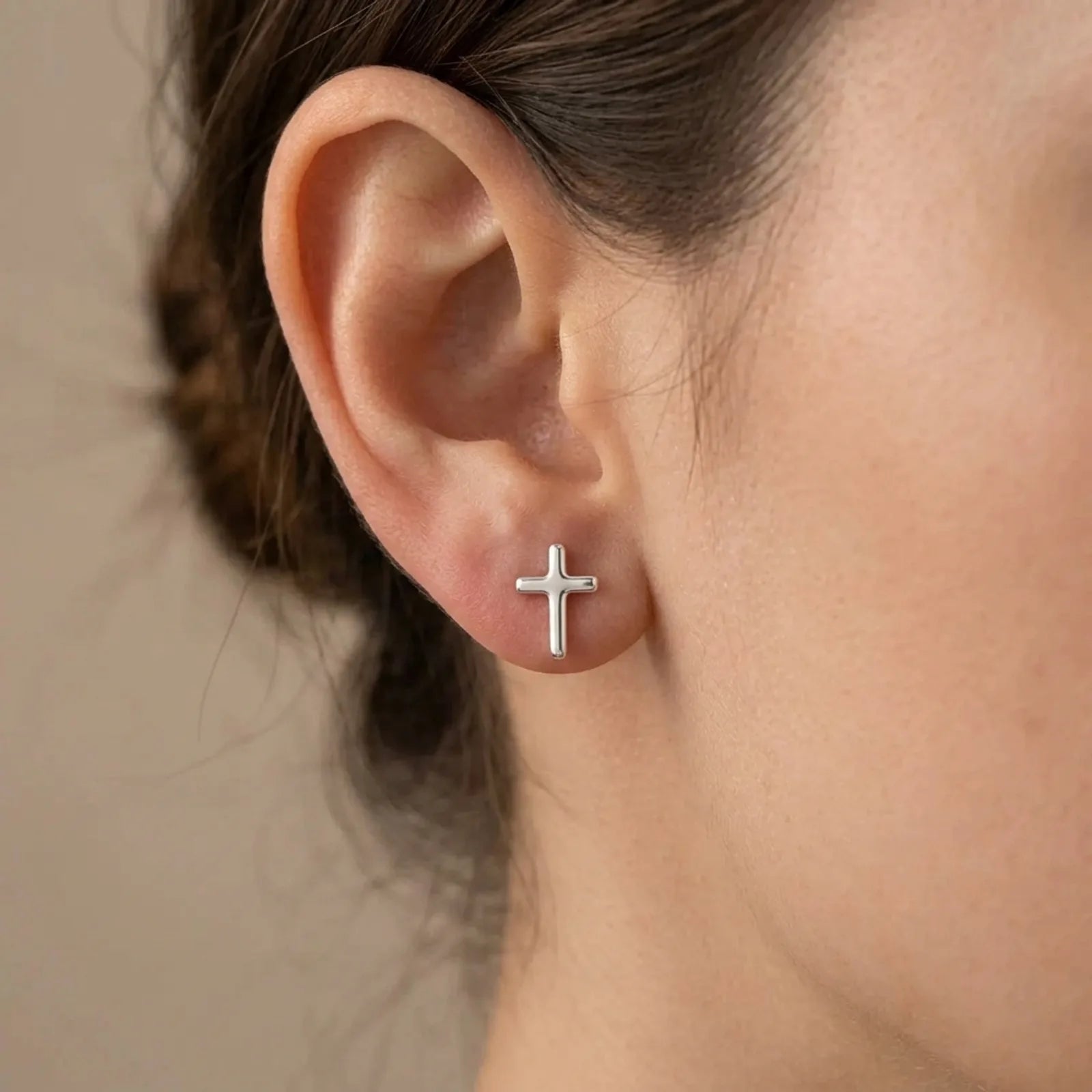 Cross Stud Earrings