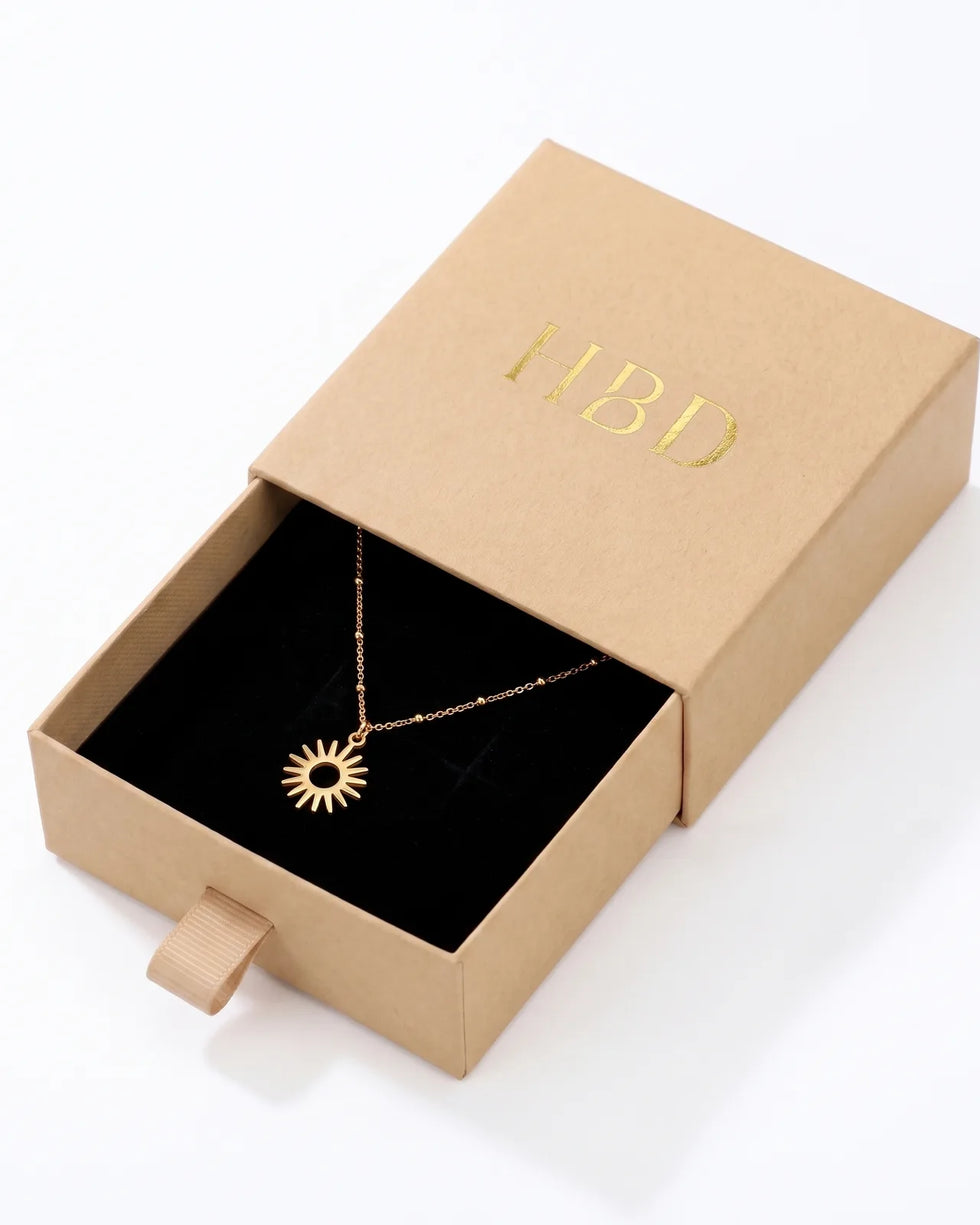Sun Charm Necklace & Bracelet