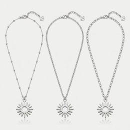 Sun Charm Necklace & Bracelet