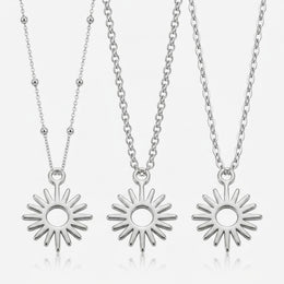 Sun Charm Necklace & Bracelet
