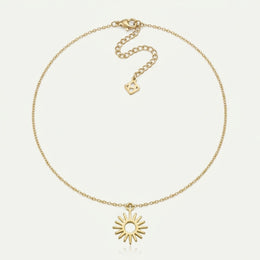Sun Charm Necklace & Bracelet