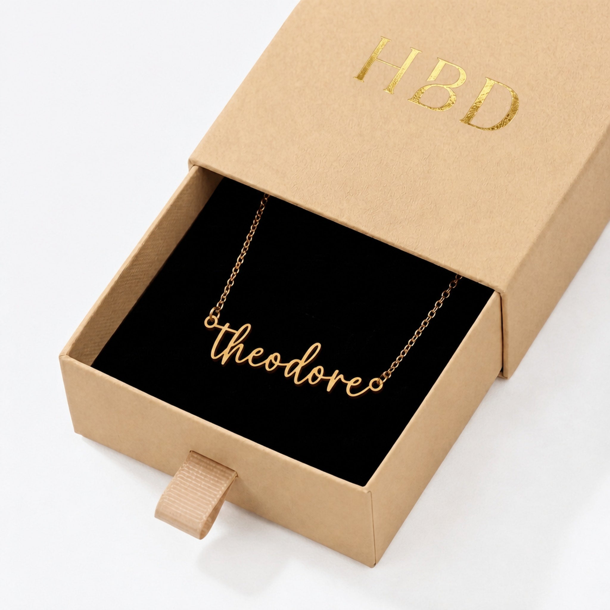 Theodore Name Necklace | 18ct Gold, Silver & Vermeil | Ready to Ship