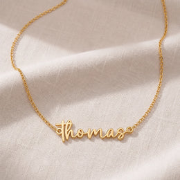Thomas Name Necklace | 18ct Gold, Silver & Vermeil | Ready to Ship