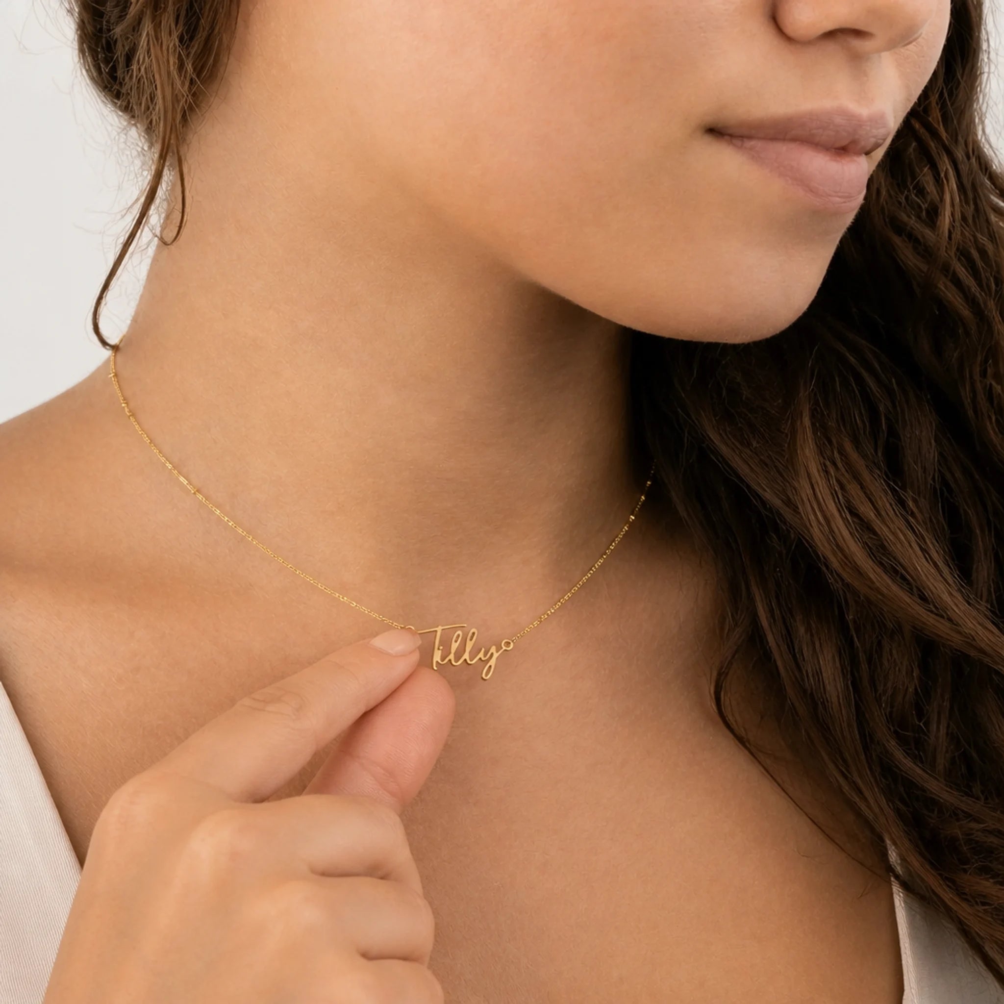 Tilly Name Necklace | 18ct Gold, Silver & Vermeil | Ready to Ship