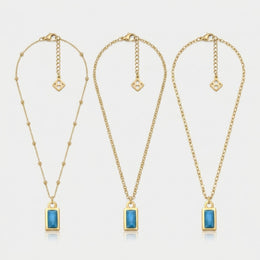 Turquoise Charm Necklace & Bracelet