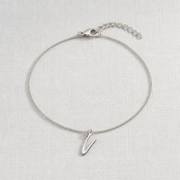 V Initial Bracelet