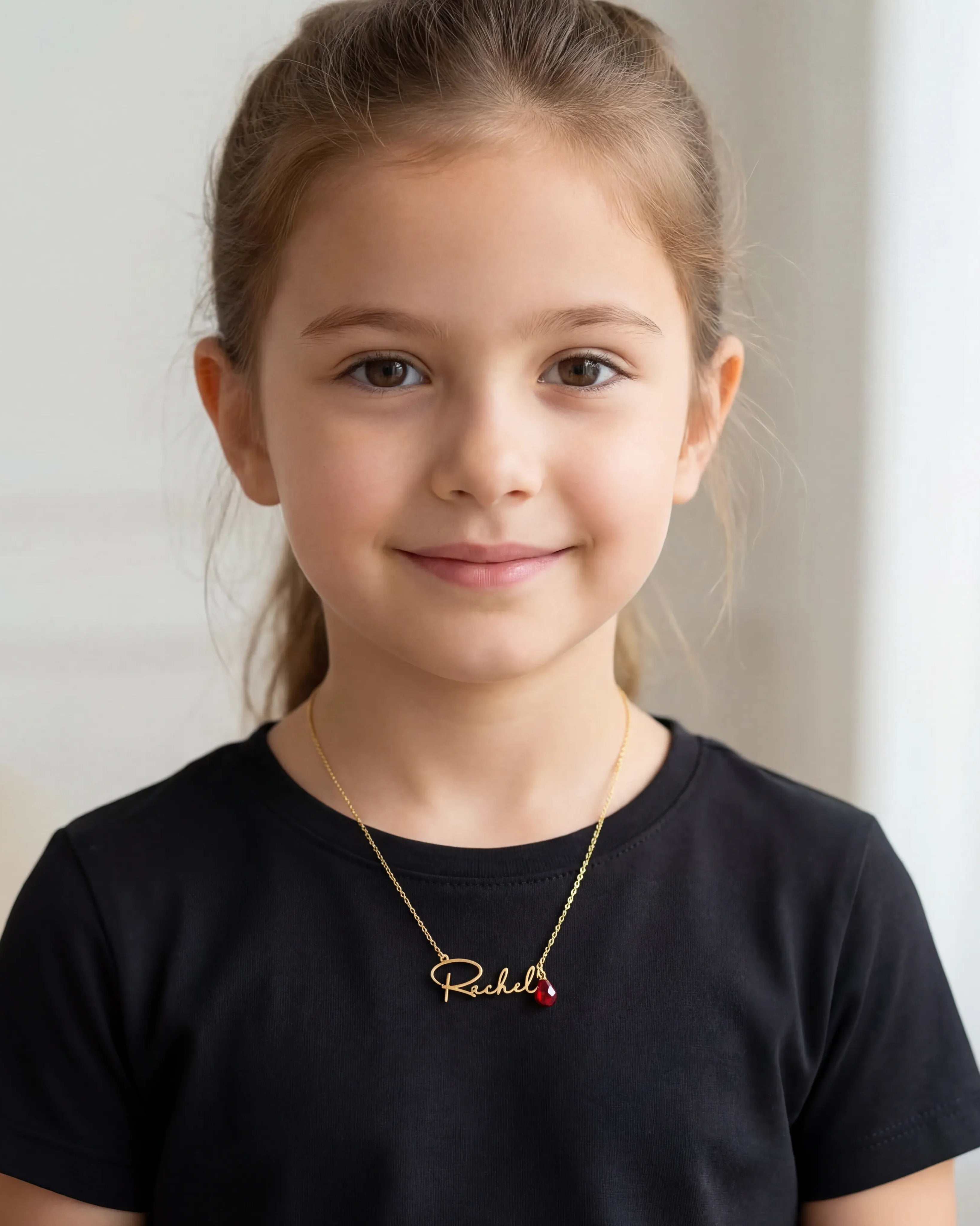 Vermeil / Style 1 / 14" Inches Necklace Personalised Kids Necklace Noa & Nellie Custom Kids Name Necklace – Personalised Children’s Jewellery in Gold or Silver – Font2