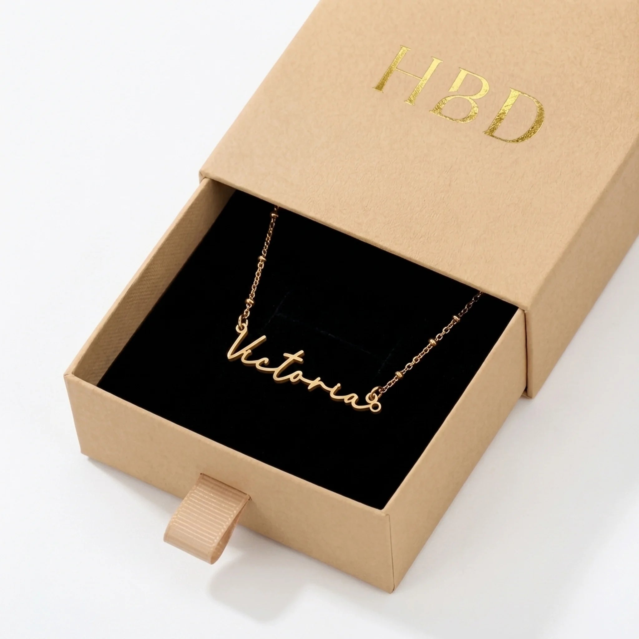 Victoria Name Necklace | 18ct Gold, Silver & Vermeil | Ready to Ship