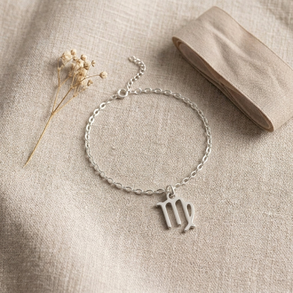 Virgo Zodiac Bracelet | Star Sign Charm, Gold & Silver