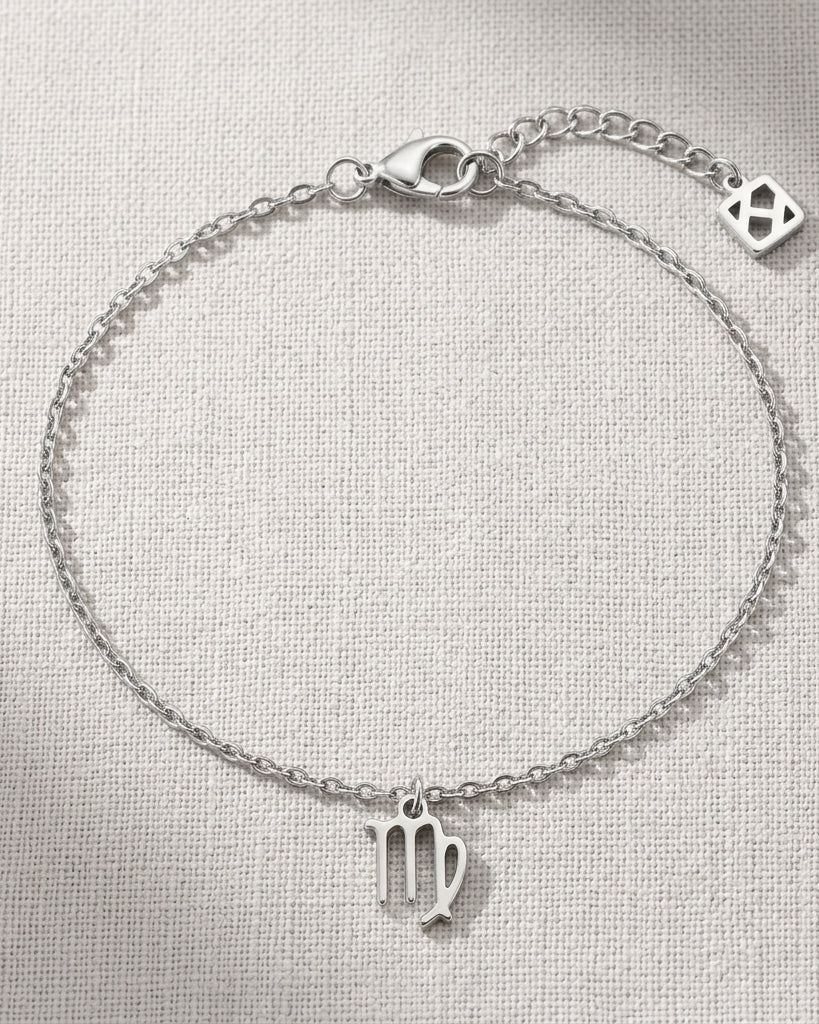 Virgo Zodiac Bracelet | Star Sign Charm, Gold & Silver