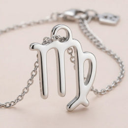 Virgo Zodiac Bracelet | Star Sign Charm, Gold & Silver