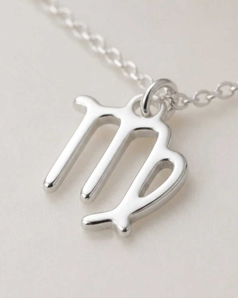 Virgo Zodiac Necklace | Star Sign Pendant, Gold & Silver