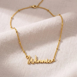 Winnie Name Necklace | 18ct Gold, Silver & Vermeil | Ready to Ship