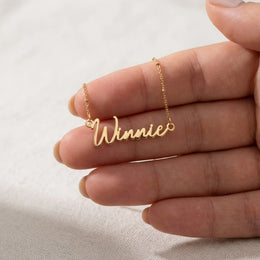 Winnie Name Necklace | 18ct Gold, Silver & Vermeil | Ready to Ship