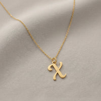 X Initial Necklace