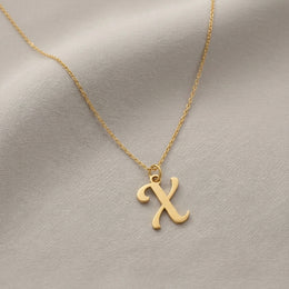 X Necklace | Initial & Letter X Pendant, Gold & Silver