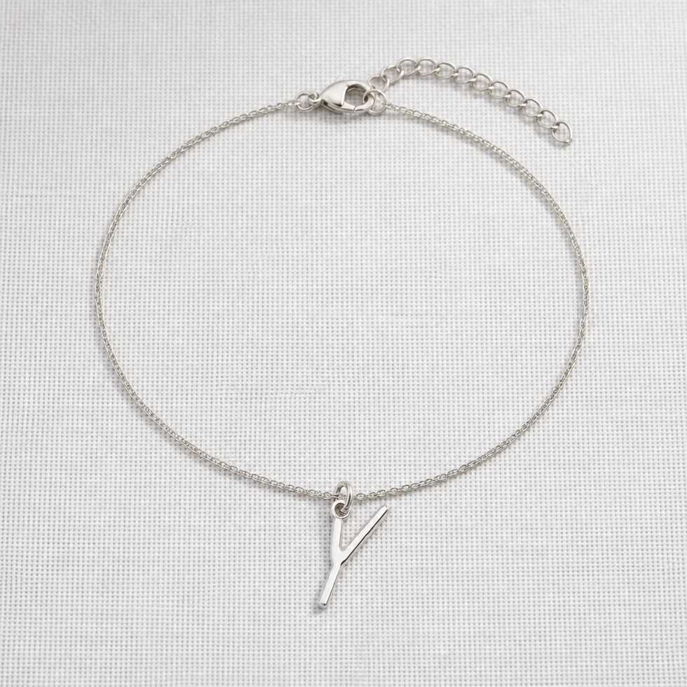Y Initial Bracelet