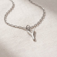 Y Initial Necklace