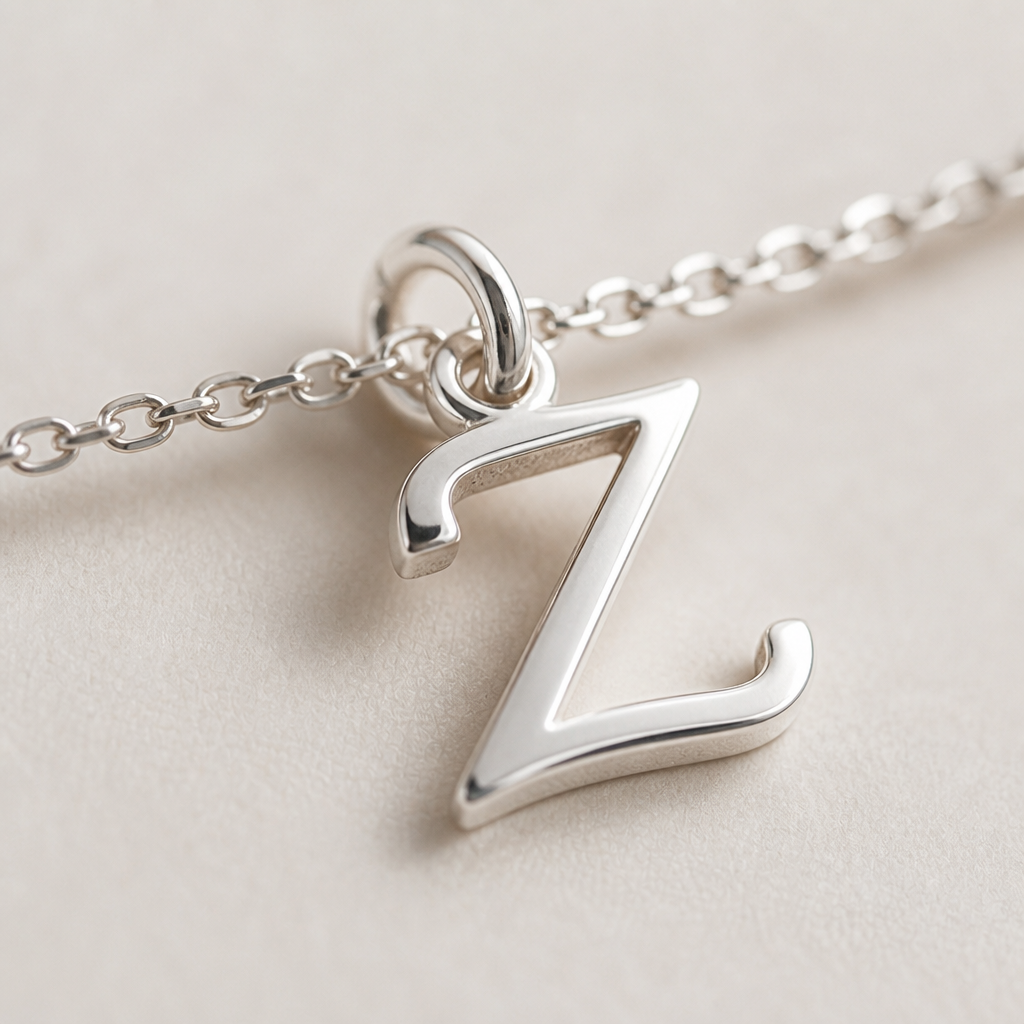 Z Bracelet | Initial & Letter Z Charm, Gold & Silver