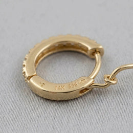 Zirconia Hinged Huggie Earrings - Stylish Jewelry for All Occasions