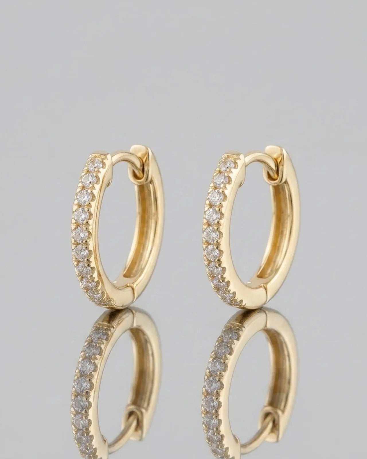 Zirconia Hinged Huggie Earrings - Stylish Jewelry for All Occasions