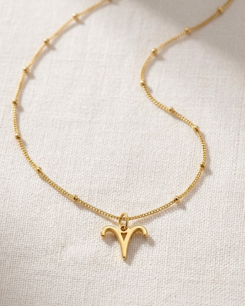 Zodiac Necklace | All 12 Star Signs | Gold, Silver & Platinum