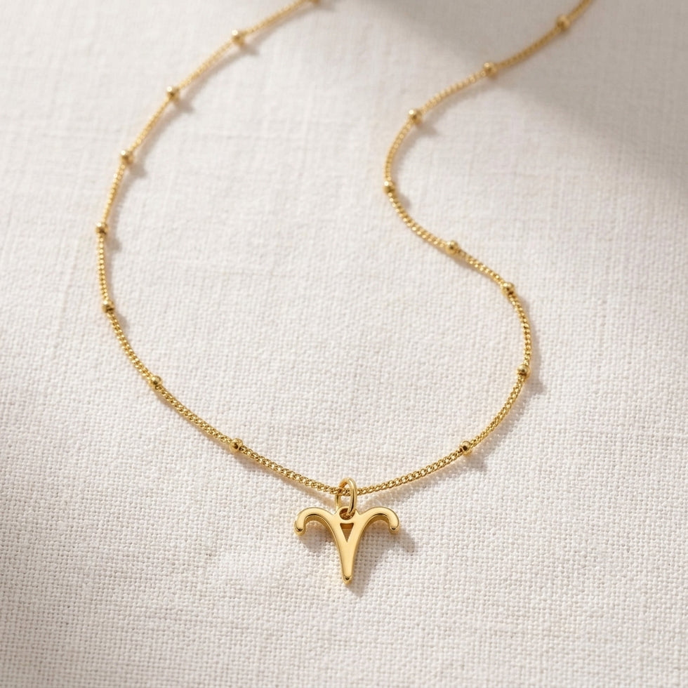 Zodiac Necklace | All 12 Star Signs | Gold, Silver & Platinum