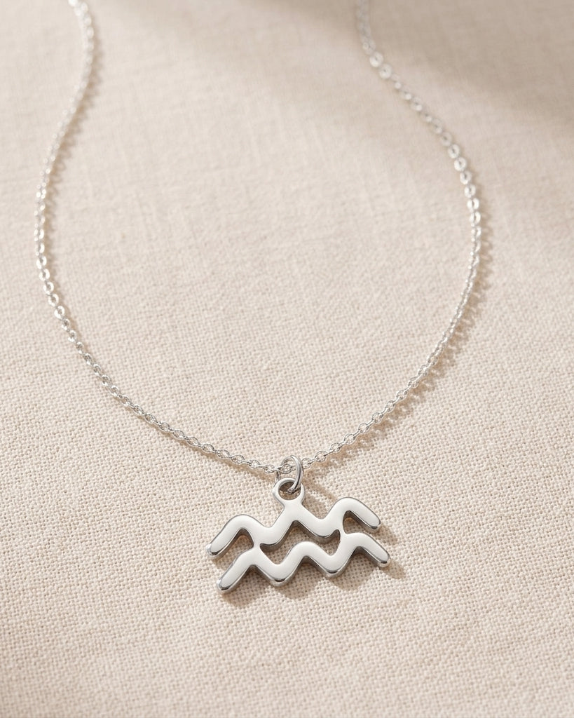 Zodiac Necklace | All 12 Star Signs | Gold, Silver & Platinum