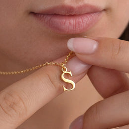 Personalised Initial Necklace | Gold, Silver & Vermeil | HBD