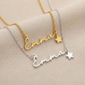 Personalised Name Necklace | Gold, Silver, Vermeil & Platinum