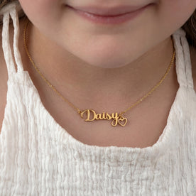 Kids Name Necklace | Personalised Children’s Necklace | HBD
