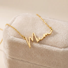 Mum Necklace in Gold or Silver – Elegant Script Mum Pendant – Perfect Gift for Mums
