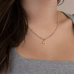 Personalised Initial Necklace | Gold, Silver & Vermeil | HBD