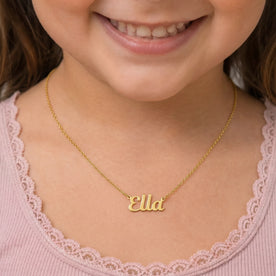 Kids Name Necklace | Personalised Children’s Necklace | HBD