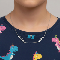 Collar de doble nombre para niños